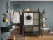 Waschmaschinenumbauschrank >LAUNDREEZY< in anthrazit - 117,5x162x67,5 (BxHxT)