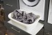 Waschmaschinenumbauschrank >LAUNDREEZY< in anthrazit - 117,5x162x67,5 (BxHxT)