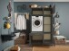 Waschmaschinenumbauschrank >LAUNDREEZY< in anthrazit - 117,5x200x67,5 (BxHxT)