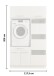 Waschmaschinenumbauschrank >LAUNDREEZY< in anthrazit - 117,5x200x67,5 (BxHxT)