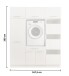 Waschmaschinenumbauschrank >LAUNDREEZY< in anthrazit - 167,5x200x67,5 (BxHxT)