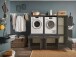 Waschmaschinenumbauschrank >LAUNDREEZY< in anthrazit - 185x162x67,5 (BxHxT)