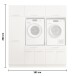 Waschmaschinenumbauschrank >LAUNDREEZY< in anthrazit - 185x200x67,5 (BxHxT)