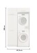 Waschmaschinenumbauschrank >LAUNDREEZY< in anthrazit - 117,5x200x67,5 (BxHxT)