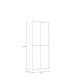Schuhschrank >Alanna< in Salbei - 74,5x191,9x34,9cm (BxHxT)