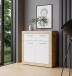 Kommode >La Serena< in Artisan Eiche - 83,2x91,5x34cm (BxHxT)