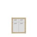 Kommode >La Serena< in Artisan Eiche - 83,2x91,5x34cm (BxHxT)
