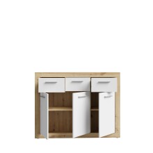 Kommode >La Serena< in Artisan Eiche - 117,9x91,5x34cm (BxHxT)