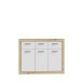 Kommode >La Serena< in Artisan Eiche - 117,9x91,5x34cm (BxHxT)