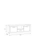 Lowboard >La Serena< in Artisan Eiche - 147,8x49,9x41cm (BxHxT)