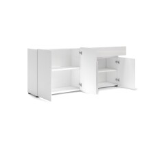 Sideboard >Mister< in weiss, Lack Hochglanz -...