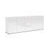 Sideboard >Mister< in weiss, Lack Hochglanz - 225x80x38cm (BxHxT)