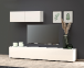Hängeschrank >Mister< in weiss, Lack Hochglanz - 113x38x30cm (BxHxT)
