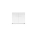 Sideboard >Mister< in weiss, Lack Hochglanz - 90x80x38cm (BxHxT)