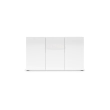 Sideboard >Mister< in weiss, Lack Hochglanz - 135x80x38cm (BxHxT)