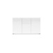 Sideboard >Mister< in weiss, Lack Hochglanz - 135x80x38cm (BxHxT)