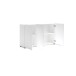 Sideboard >Mister< in weiss, Lack Hochglanz - 135x80x38cm (BxHxT)