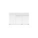 Sideboard >Mister< in weiss, Lack Hochglanz - 135x80x38cm (BxHxT)