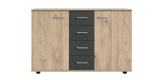 Kombikommode >ANGIE< in HICKORY OAK + GRAPHIT -...
