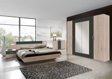 Kombikommode >ANGIE< in HICKORY OAK + GRAPHIT -...