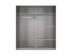 Drehtürenschrank >ANGIE< in WEISS + GRAPHIT - 225x208x58cm (BxHxT)