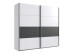 Kleiderschrank >ANGIE< in WEISS + GRAPHIT - 270x208x65cm (BxHxT)