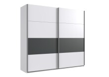 Schwebetürenschrank >ANGIE< in WEISS + GRAPHIT...