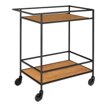 Servierwagen >Vita< in Natur, Melamin - 40x79x68cm (BxHxT)