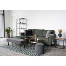 Couchtisch >Venezia< in Messing, Glas - 70x40x70cm (BxHxT)