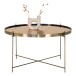 Couchtisch >Venezia< in Messing, Glas - 70x40x70cm (BxHxT)