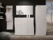 Schuhschrank >KISS< in weiß, Holzwerkstoff - 126,8x115x34cm (BxHxT)