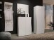 Garderobenschrank >KISS< in weiß, Holzwerkstoff - 70x190x42cm (BxHxT)