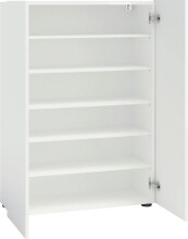 Garderoben-Set >KISS< in weiß, Holzwerkstoff - 242x190x42cm (BxHxT)