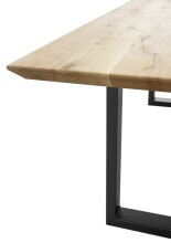 Esstisch >Bianka< in Eiche/schwarz - 220x74x100...