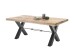 Esstisch >Dehli< in Mango / schwarz - 200x77x100 (BxHxT)