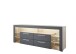 Lowboard >Greta< in Artisan Eiche /grau - 179x66x44cm (BxHxT)
