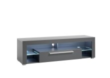 Lowboard >Greta< in matt grau - 153x44x44cm (BxHxT)