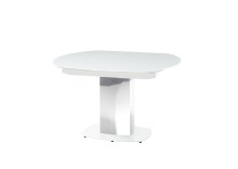 Esstisch >Jackson< ausziehbar bis 190cm, weiß/poliert - 130/190x75x105 (BxHxT)