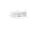 Wohnwand >Mister< in weiss, Lack Hochglanz - 225x38cm (BxT)