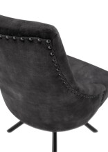 Esszimmerstuhl >Johanna< (2er-Set) in aubergine/schwarz - 54x91x62 (BxHxT)