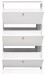 Schuhkipper >Flap< in weiß matt lack, Holzwerkstoff - 60x104x16cm (BxHxT)