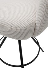 Barhocker >Solveig< (2er-Set) in hell beige/schwarz - 54x103,5x58 (BxHxT)