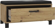 Garderoben-Set >Travis< in Artisan Eiche und Schwarzeiche, Holzwerkstoff