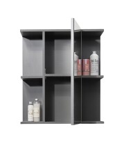 Badezimmerspiegelschrank >Gloss< in Anthrazit -...