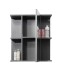 Badezimmerspiegelschrank >Gloss< in Anthrazit - 60x71x20 (BxHxT)