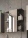 Badezimmerspiegelschrank >Gloss< in Anthrazit - 60x71x20 (BxHxT)
