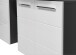Badezimmerspiegelschrank >Gloss< in Anthrazit - 60x71x20 (BxHxT)