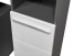 Badezimmerspiegelschrank >Gloss< in Anthrazit - 60x71x20 (BxHxT)