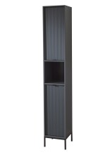 Hochschrank >Lucera< in Grau aus Grau matt MDF...
