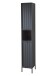 Hochschrank >Lucera< in Grau aus Grau matt MDF Tiefzieh - 32x192x32cm (BxHxT)